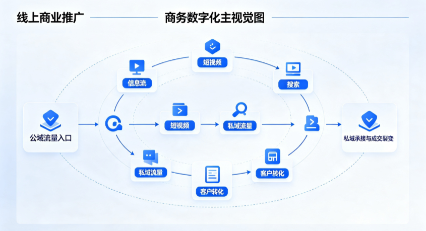 防城区线上商业推广怎么做？全域流量闭环搭建与低成本转化实战指南